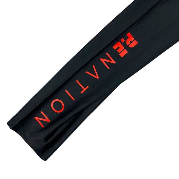PE Nation x Soul Cycle Leggings Black Red Spell Out Logo Active Pants Women's S - Picture 12 of 16